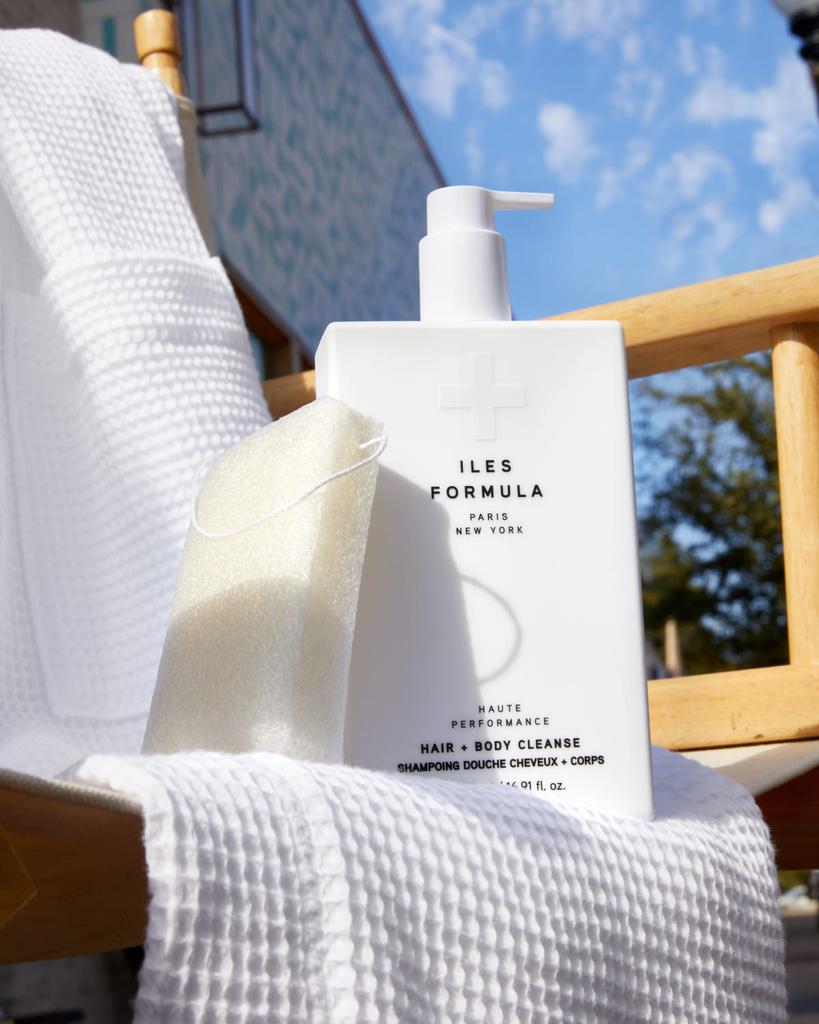 Iles Formula Hair + Body Cleanse with Body Sponge