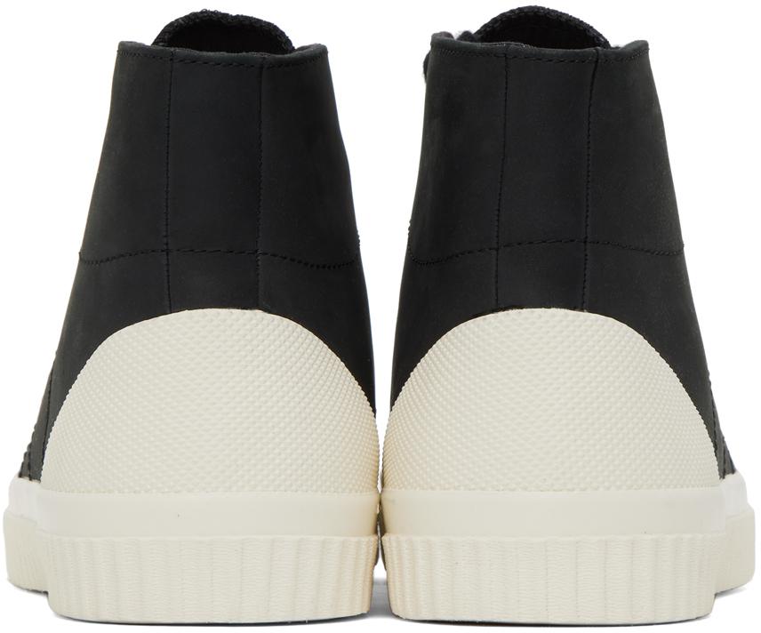 Fred Perry Black Mid Hughes Sneakers