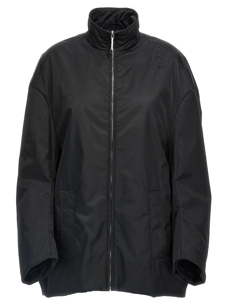 Marni Marni High-Neck Long Sleeved Zipped Bomber Jacket 1