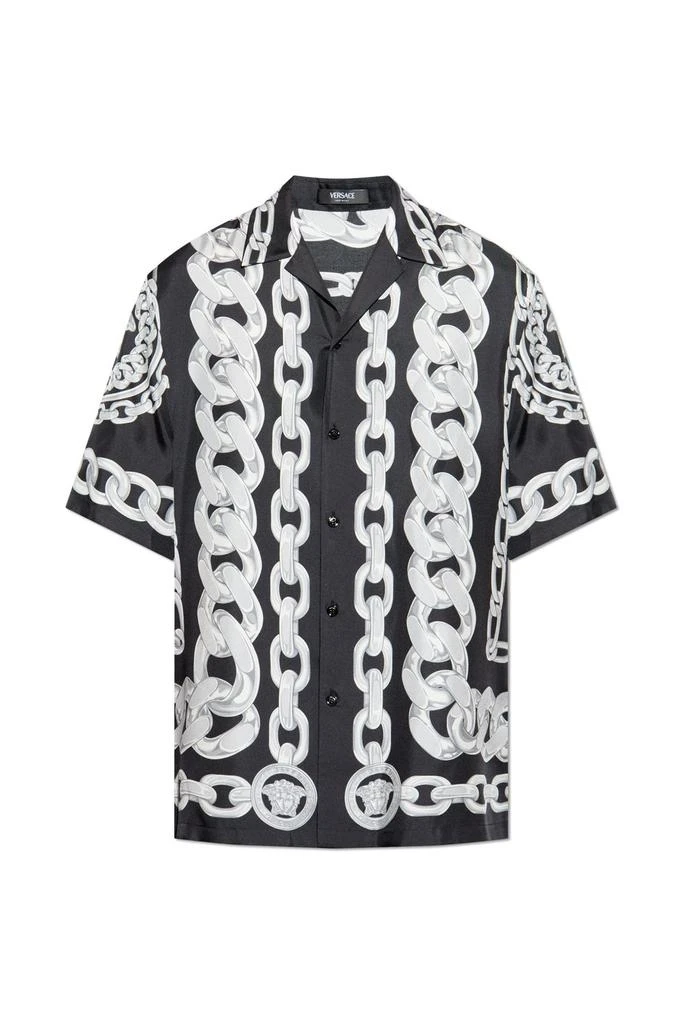 Versace Versace Chain-Link Printed Short-Sleeved Shirt 1