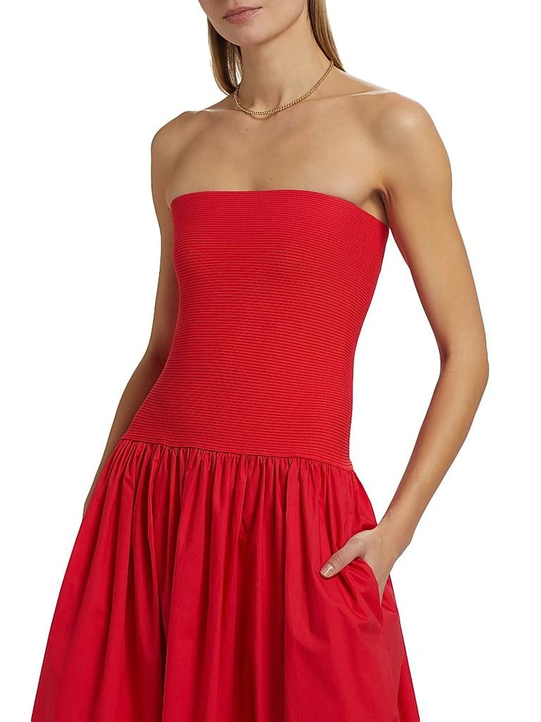 Cara Cara Glasbury Tube Top Cotton-Blend A-Line Midi-Dress 6