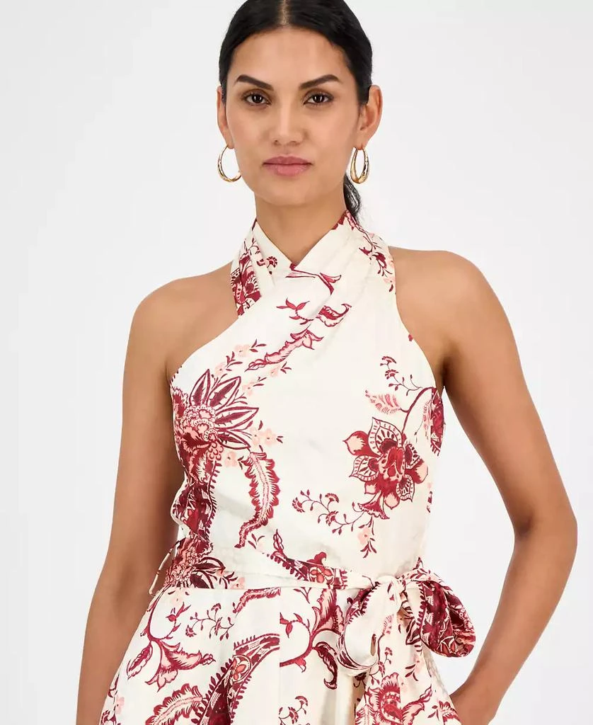 RACHEL Rachel Roy Women's Lary Floral Asymmetric-Hem Halter Dress 3