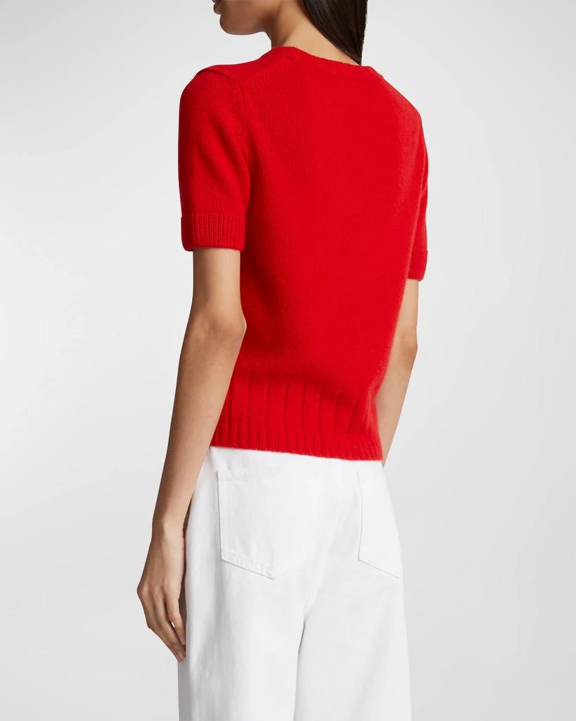 Khaite Luphia Puff-Sleeve Cashmere Sweater 4
