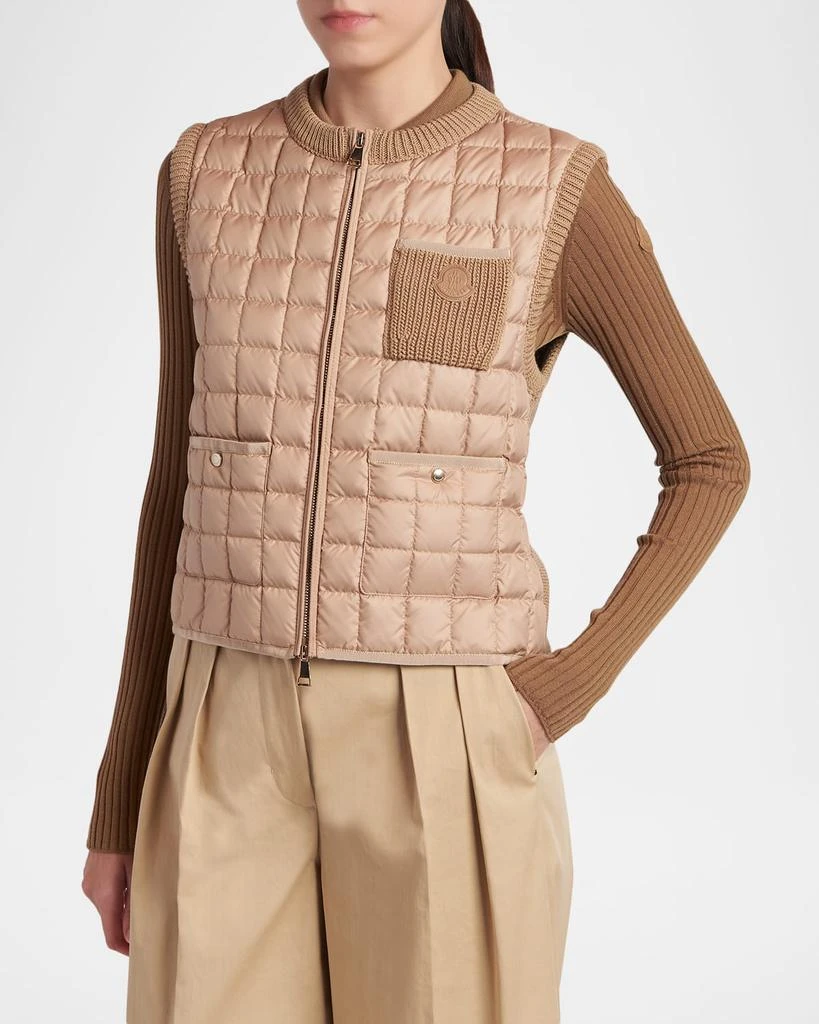 Moncler Quilted Combo Down Vest 4