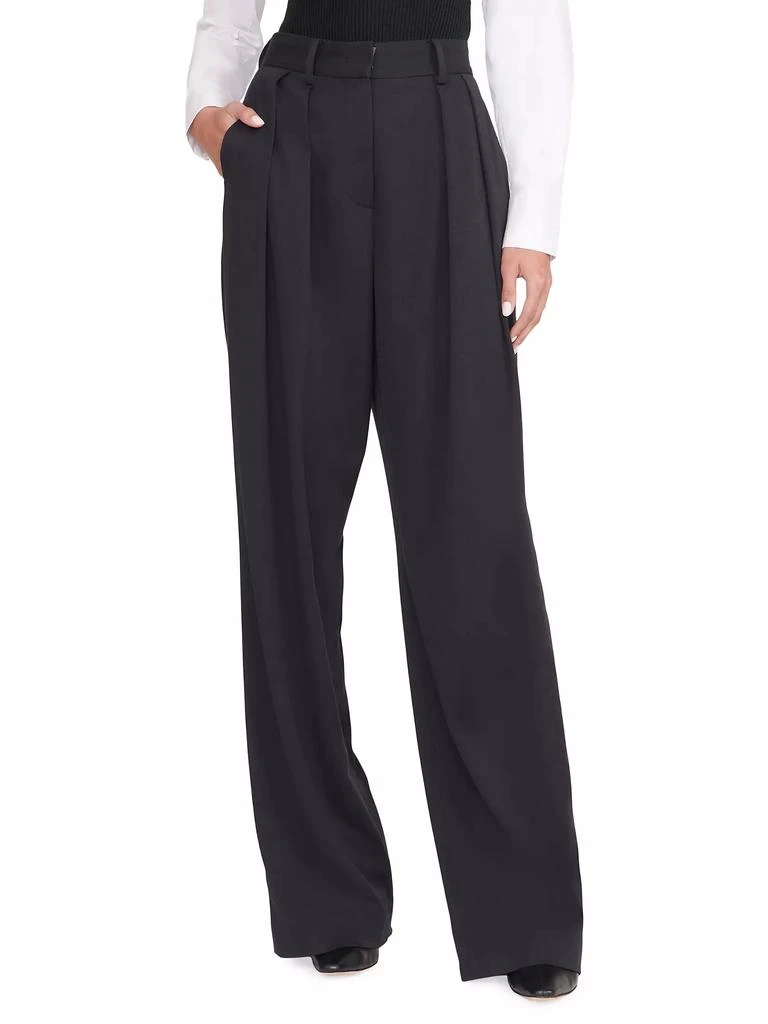 Staud Luisa Pleated Wide-Leg Pants 3