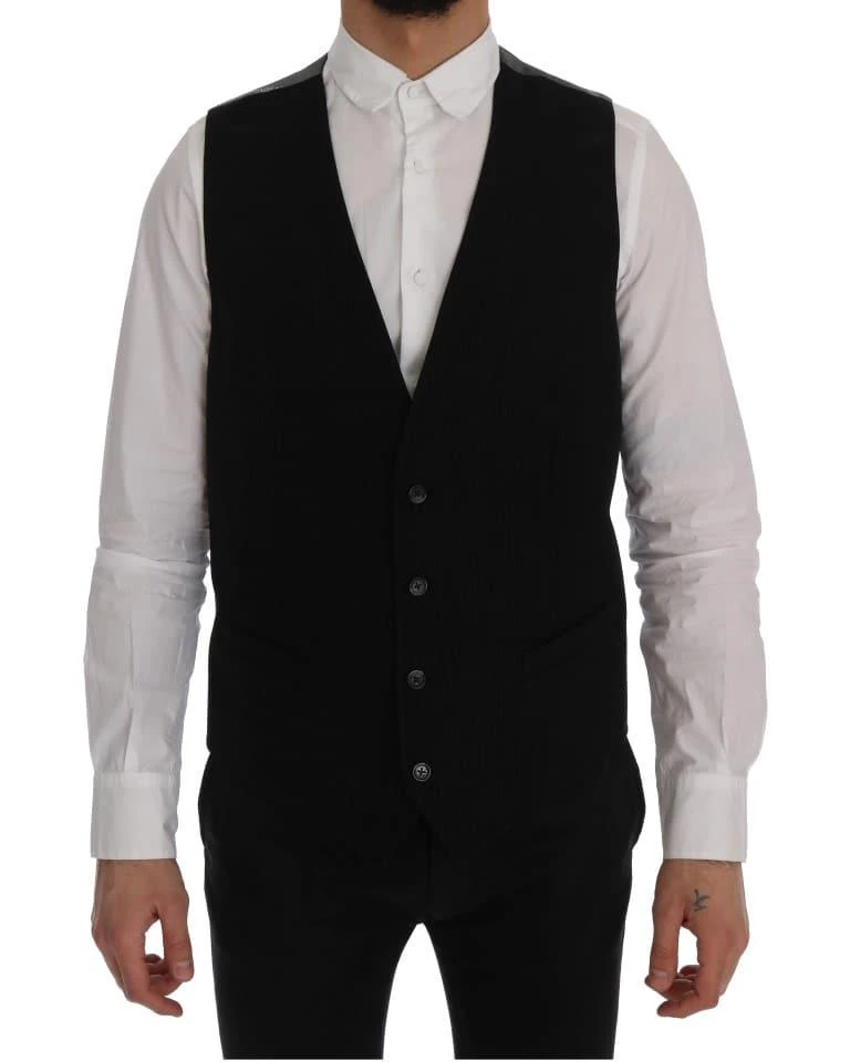 Dolce
Gabbana Cotton Waistcoat Dress Men Formal Men
s Vest