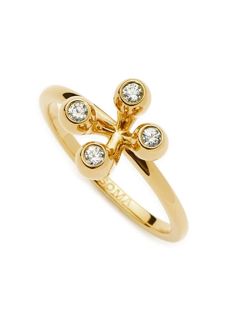 Missoma X The Flag Twins Atom 18kt gold vermeil ring 1