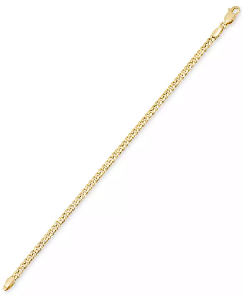Italian Gold Polished Miami Cuban Chain Link Bracelet in 14k Gold 2