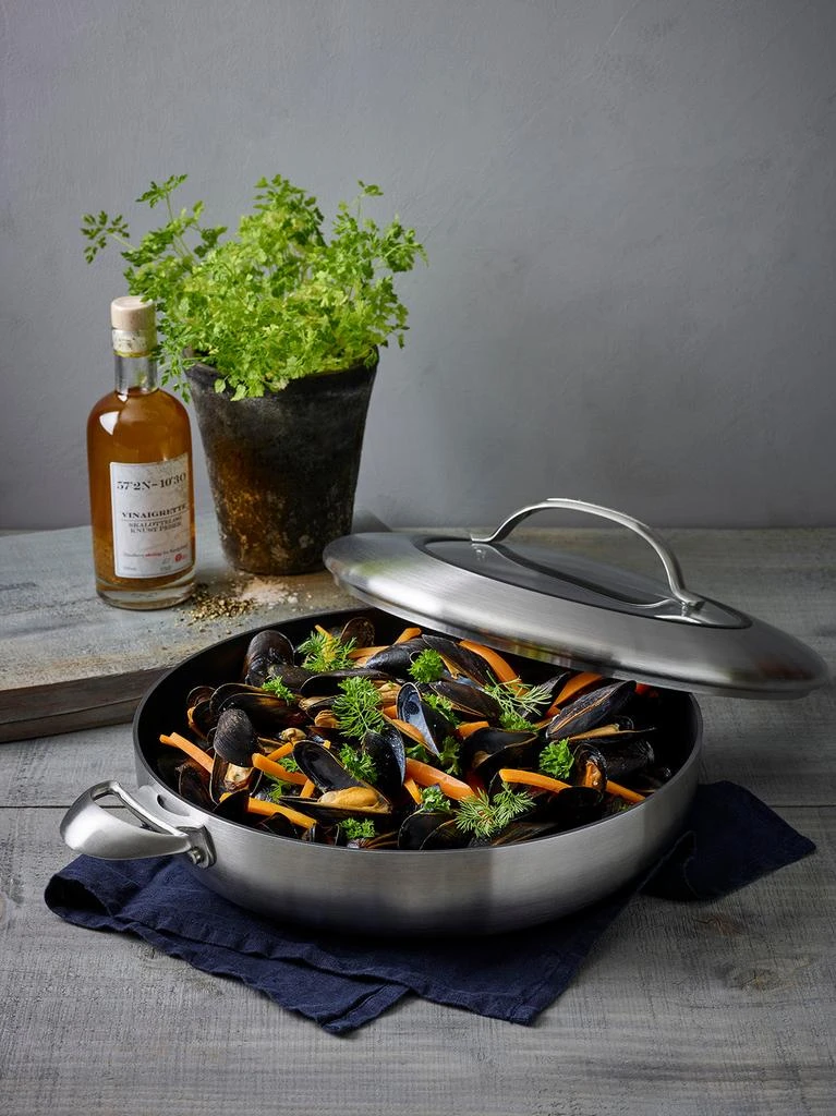 Scanpan CTX 12.75 Inch Nonstick Chef's Pan, 5.25 Quart, Stainless Steel 6