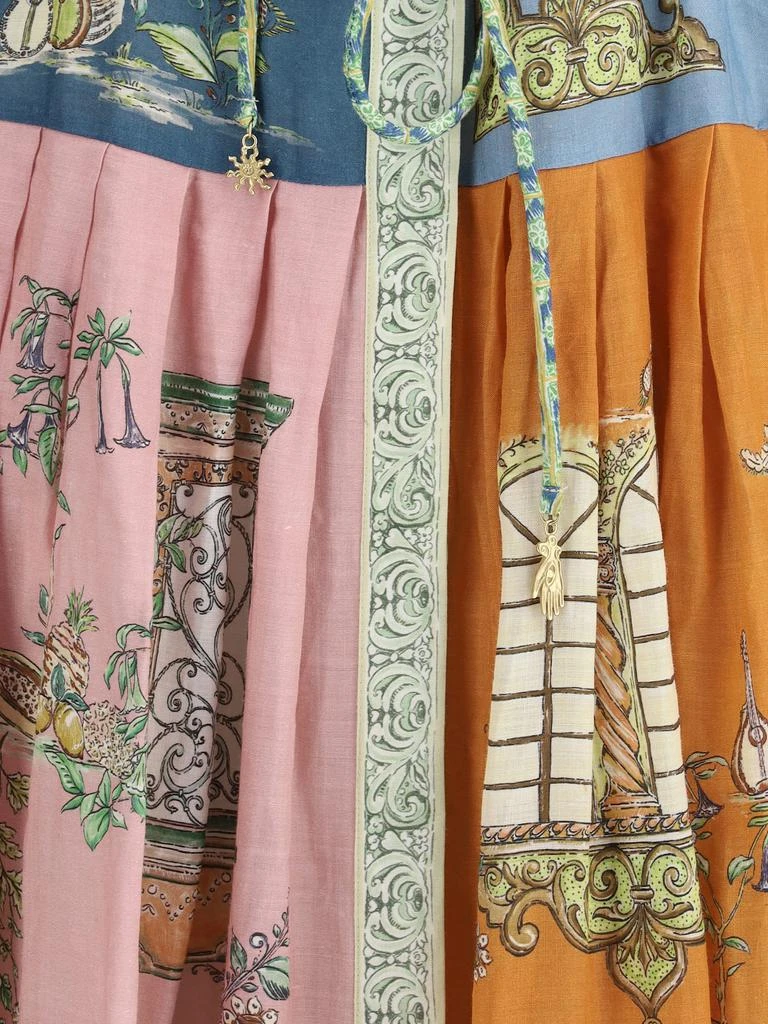 linen medieval dress Frøya Viking Linen Dress main image 0
