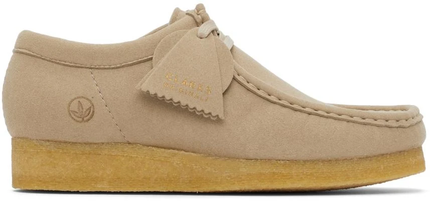 Clarks Beige Faux-Suede Wallabee Derbys 1