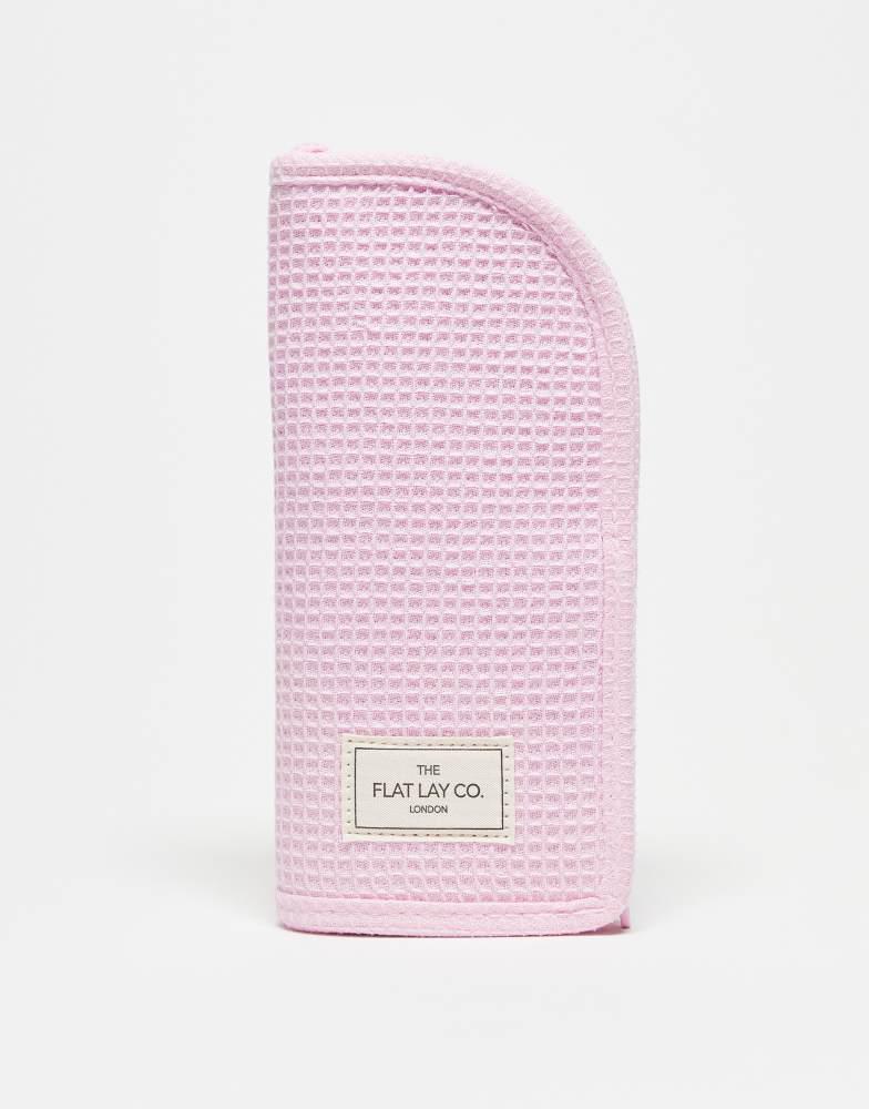Flat Lay Company The Flat Lay Co. x ASOS Exclusive Standing Makeup Brush Case - Pink Waffle
