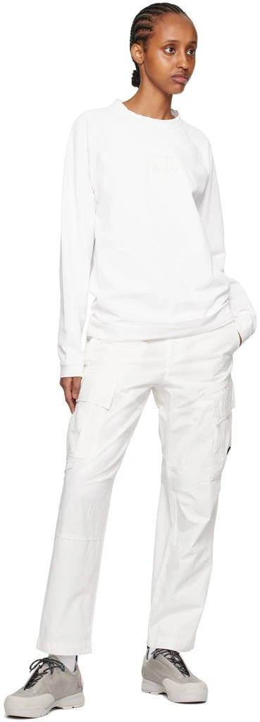 C.P. Company White Lens Cargo Pants 4