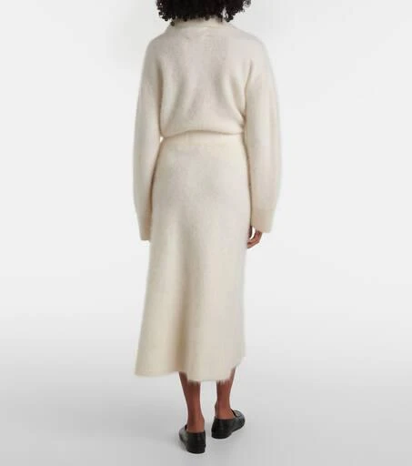 Lisa Yang Asta brushed cashmere midi skirt 3