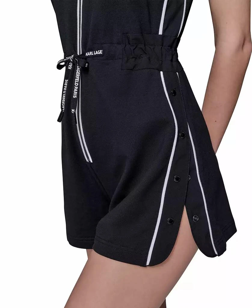 Karl Lagerfeld Paris Women's Drawstring Romper 6