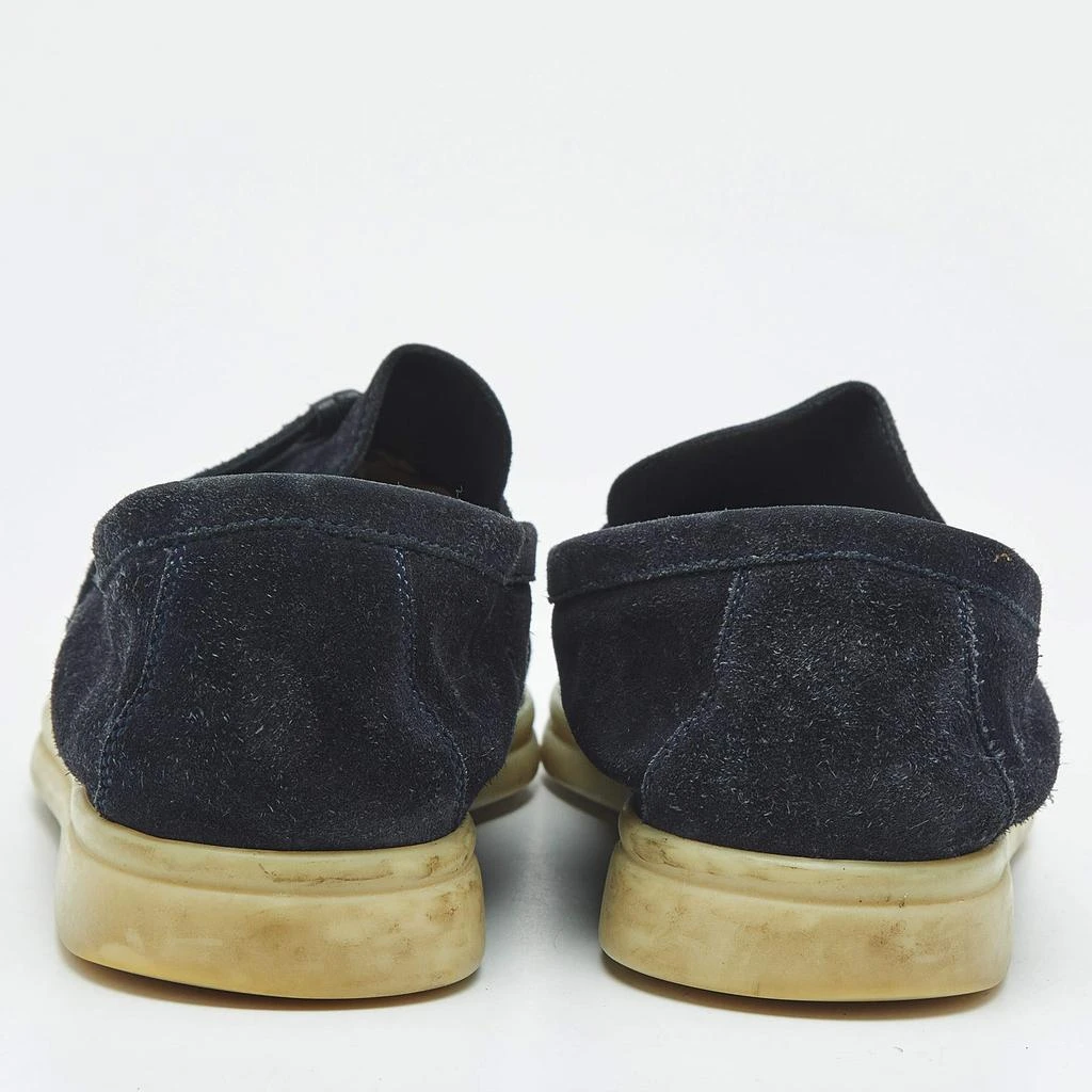 Loro Piana Loro Piana Navy Blue Suede Summer Charms Walk Loafers Size 39.5 6