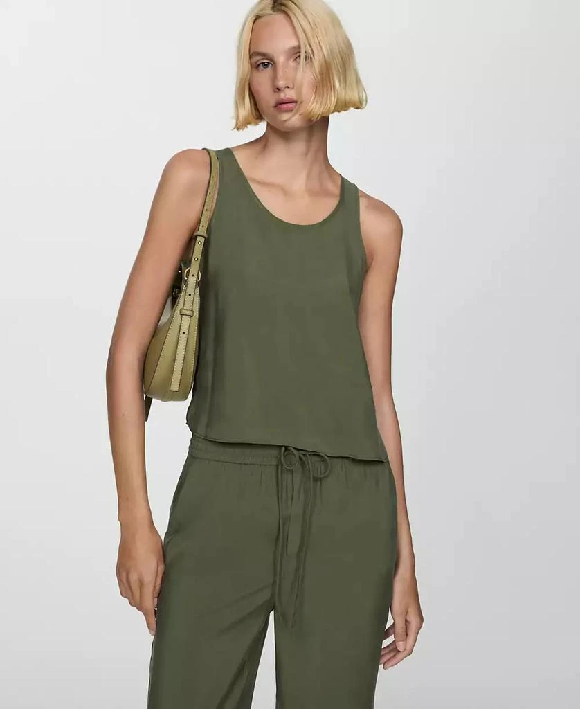 Mango Women's Modal Straight Pants 2