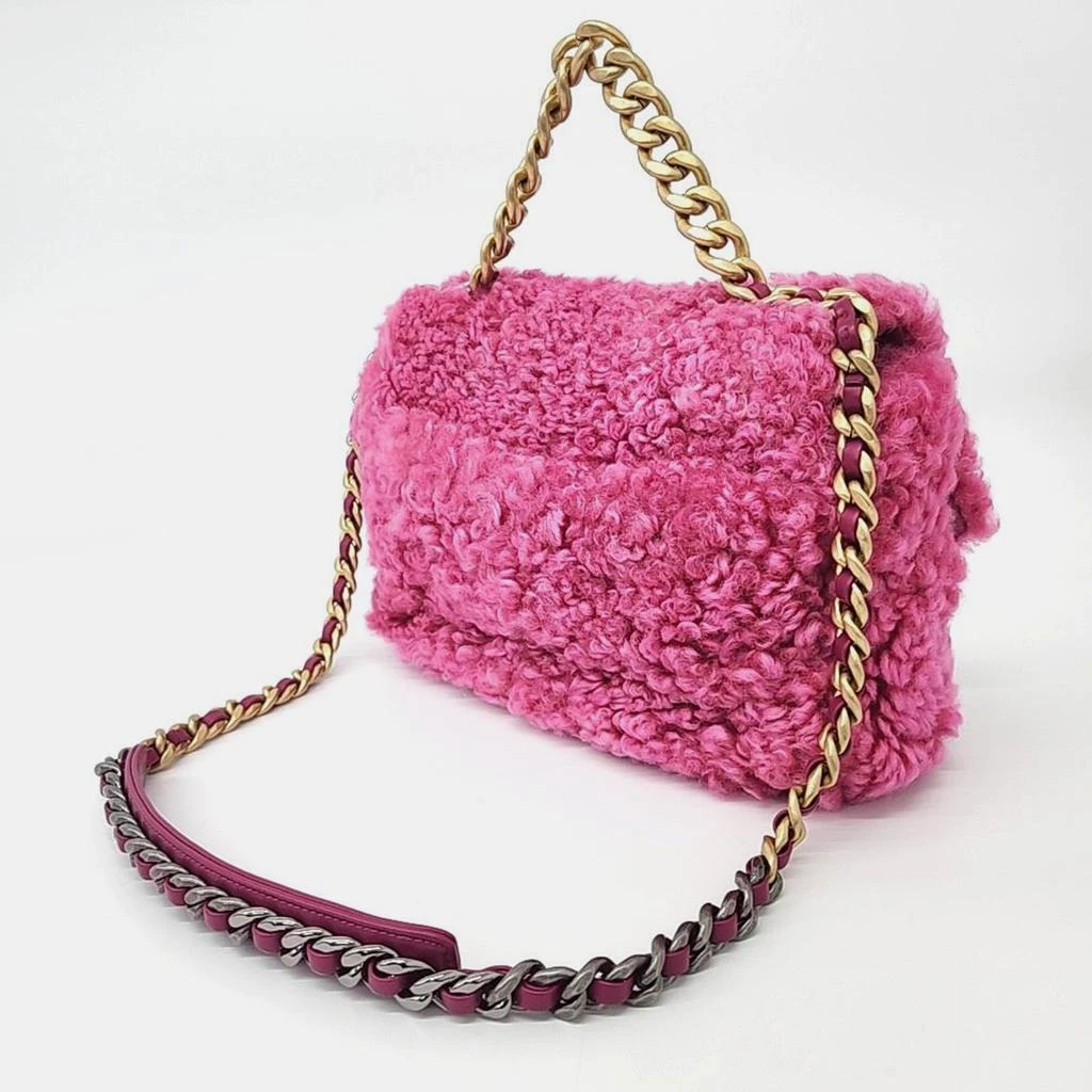 Chanel Chanel Pink Fur Shearling 19 Flap Bag 2