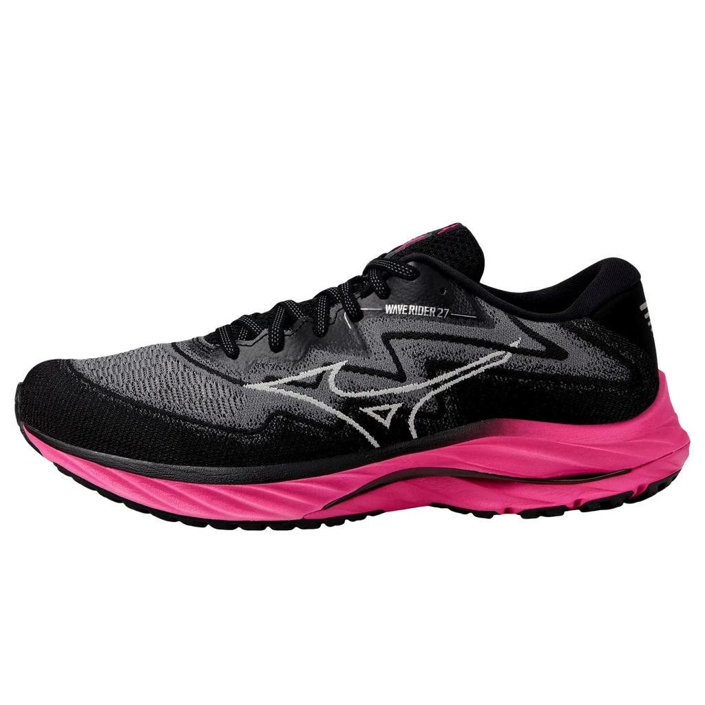 Mizuno Mizuno Wave Rider 27 SSW Black / Fuchsia  J1GC235401 Men's 1