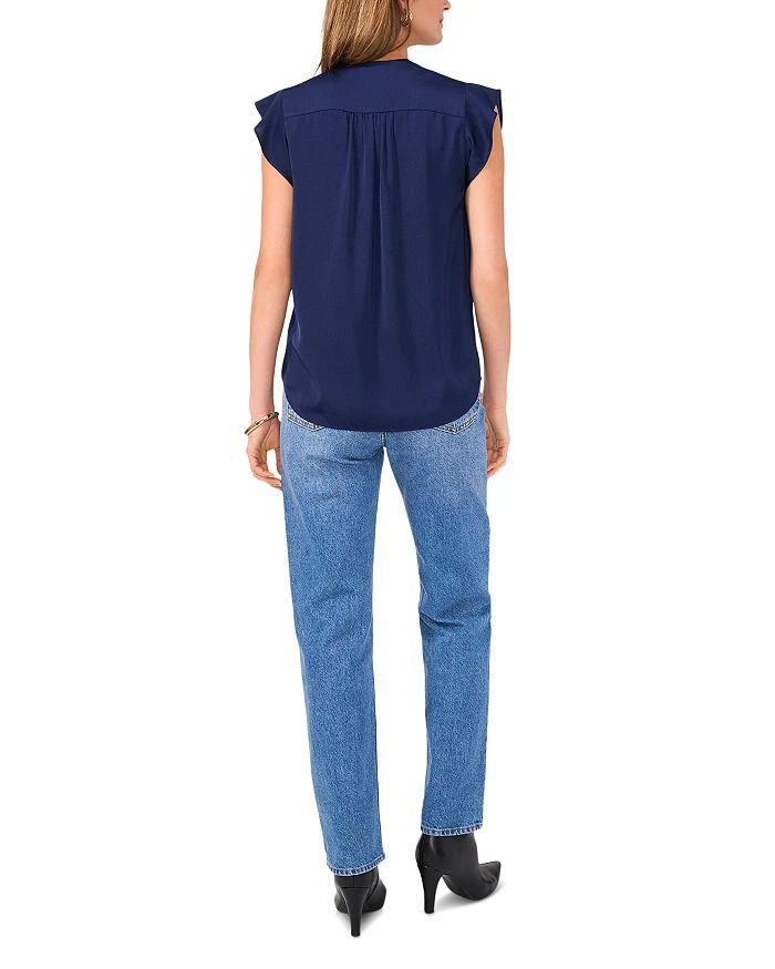 Vince Camuto V Neck Flutter Sleeve Top 4
