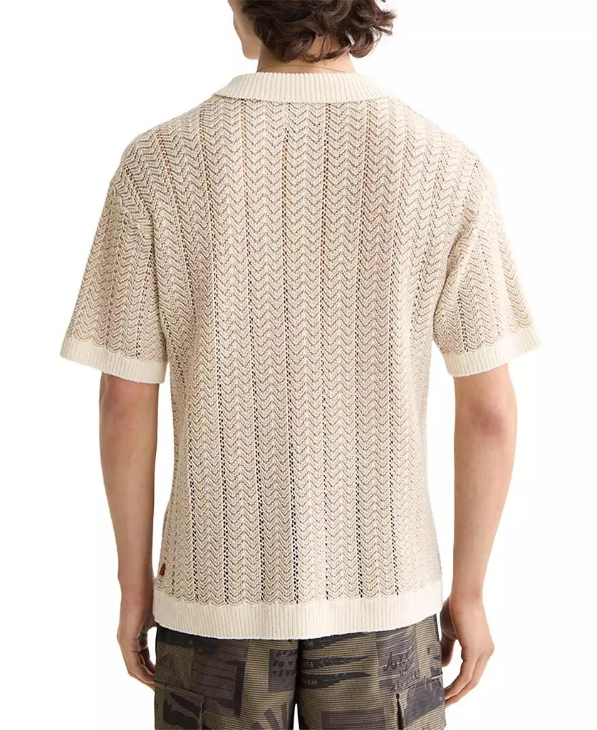Scotch & Soda Men's Structured Knit Sweater Polo Shirt 4