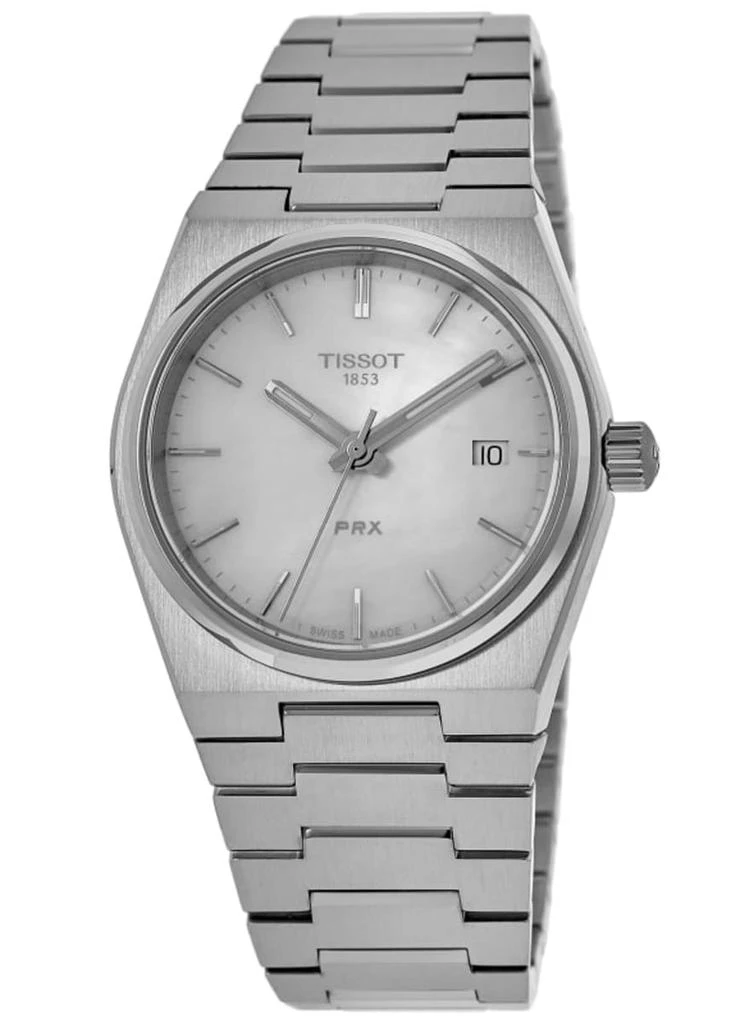 Tissot PRX 35mm Quartz Mother of Pearl Dial Steel Women's Watch T137.210.11.111.00 1
