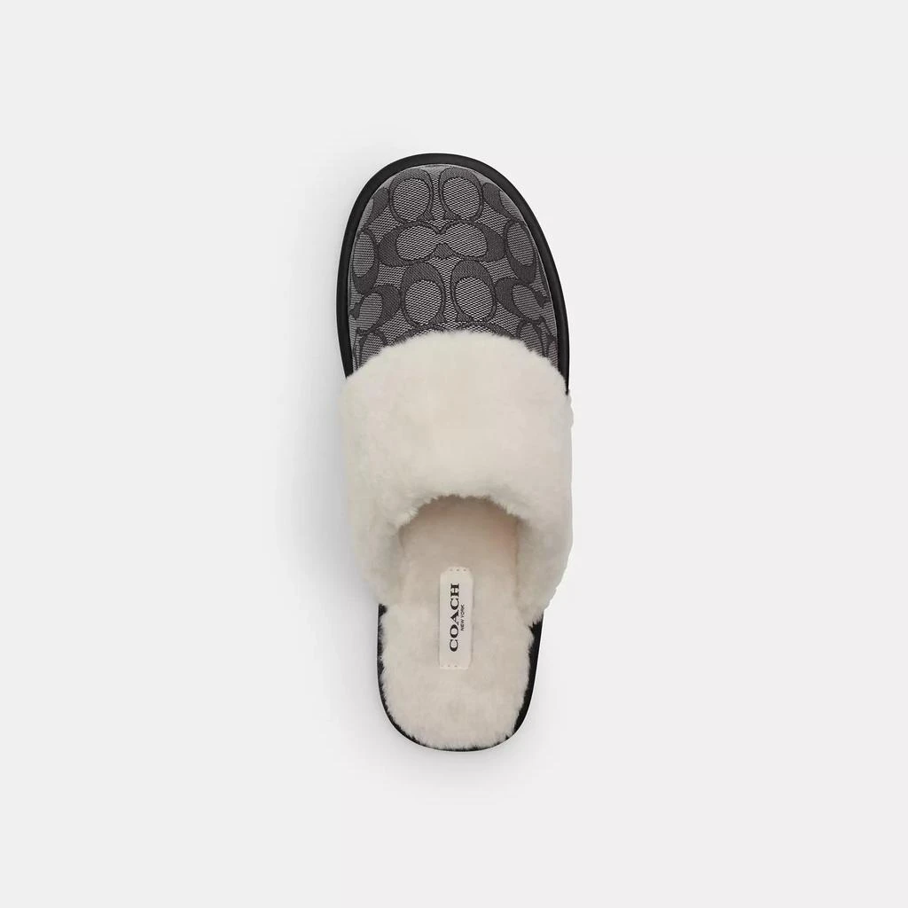 Coach Zena Slipper In Signature Jacquard 2
