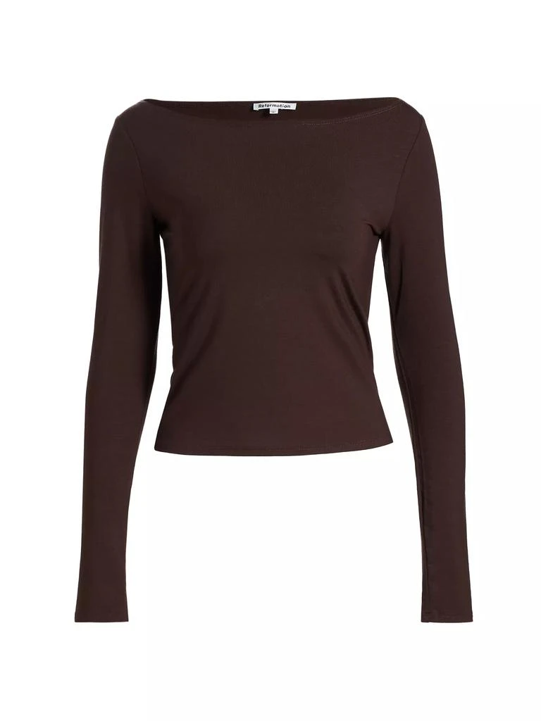 Reformation Wiley Boatneck Knit Top 1