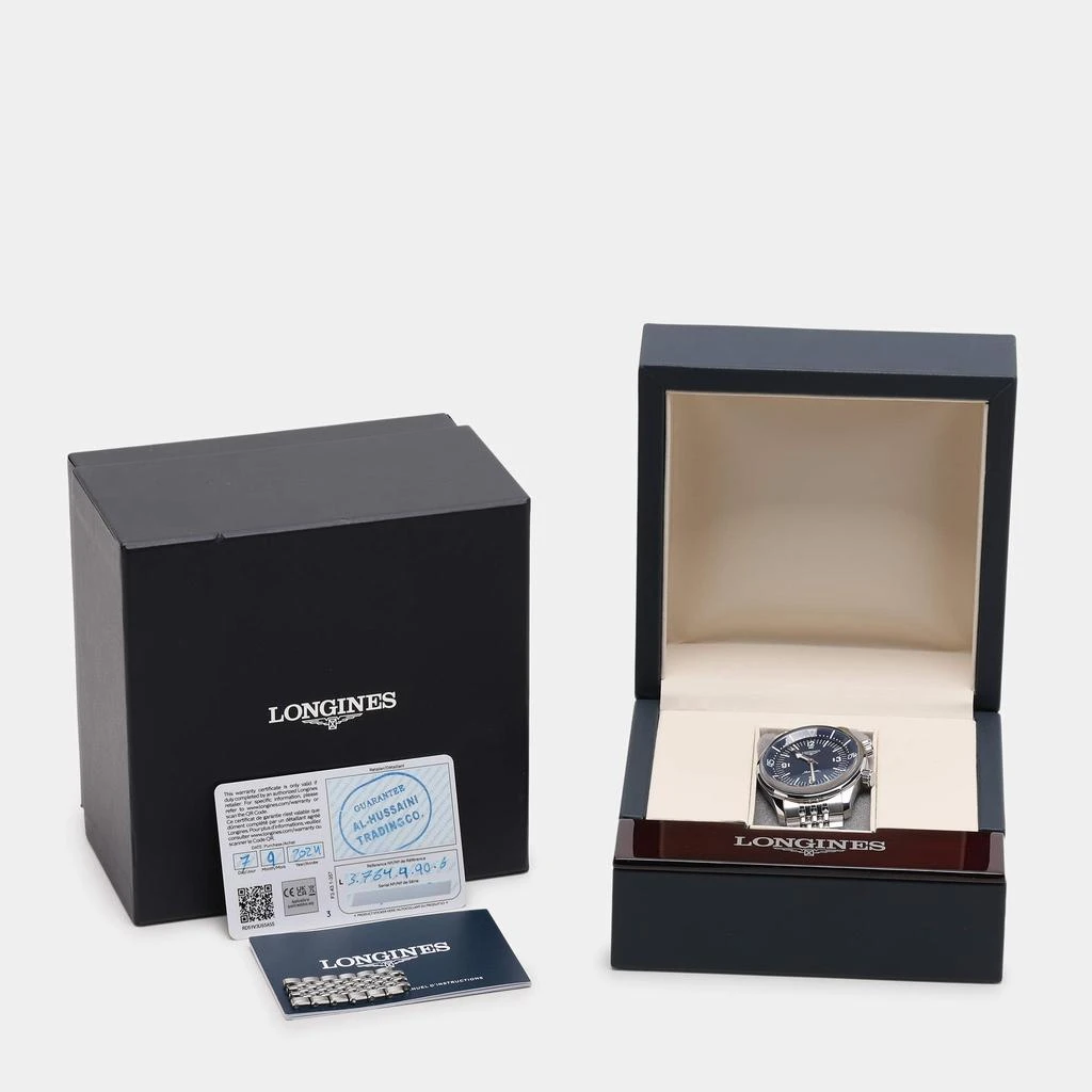 Longines Longines Blue Stainless Steel Legend Diver L3.764.4.90.6 Men's Wristwatch 39 mm 9