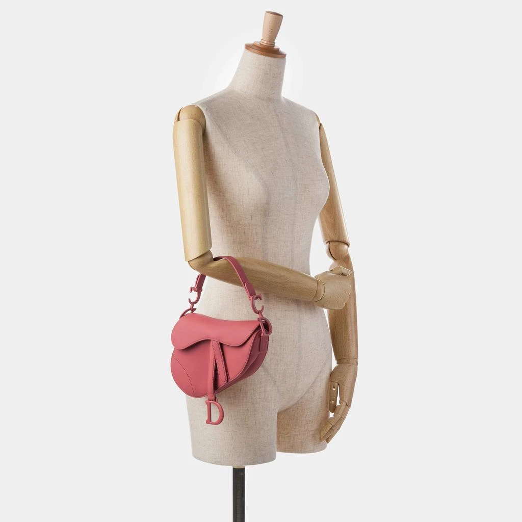Dior Dior Pink Leather Mini Saddle Bag 5
