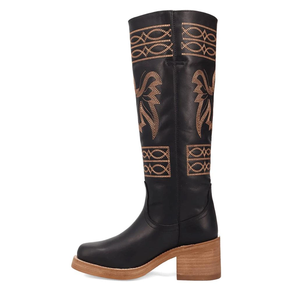 Dingo Avalon Embroidered Round Toe Pull On Cowboy Boots 3
