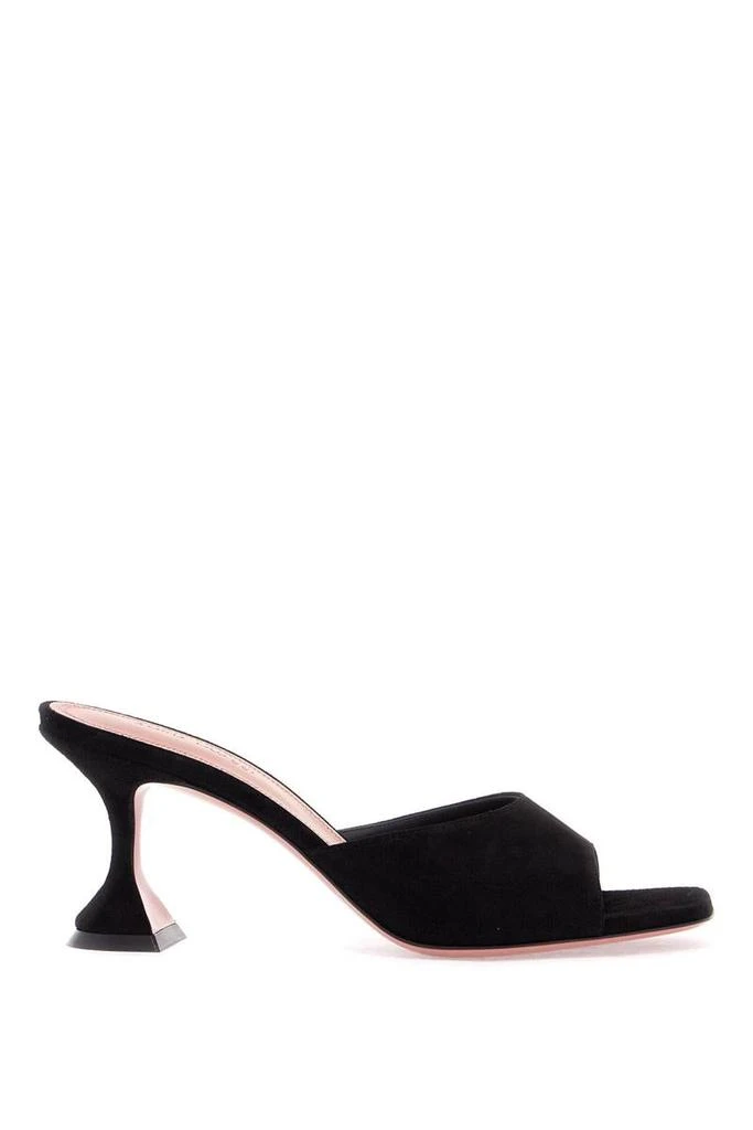 Amina Muaddi suede leather lupita mules 1