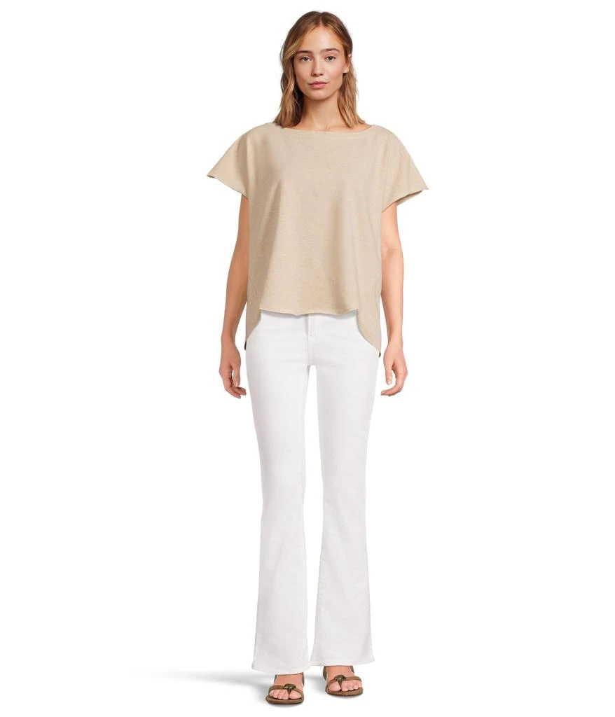 Mod-o-doc Short Sleeve Dolman Curved Hi-Lo Hem Top 5