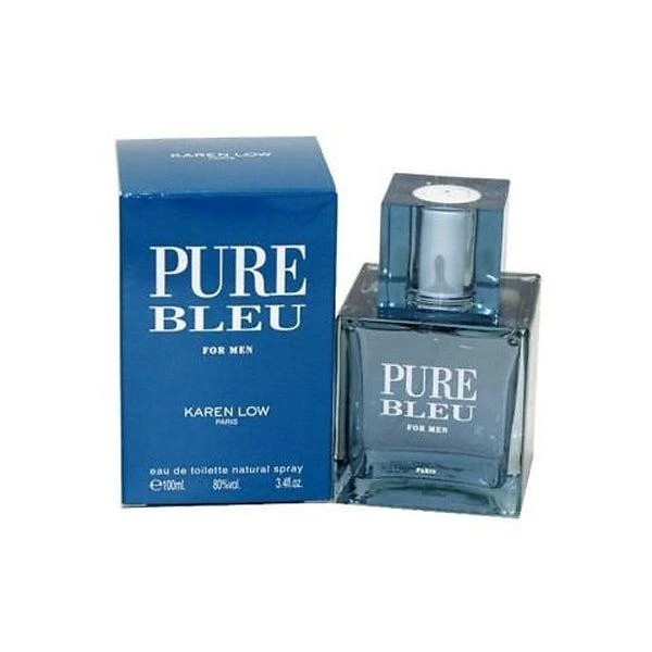 KAREN LOW Pure Bleu for Men Eau de Toilette Spray 3.4 oz 1