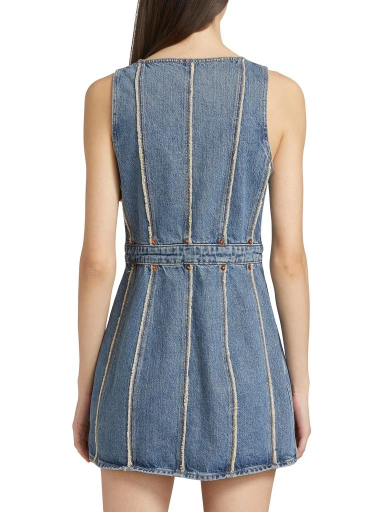 redone denim dress RE/DONE- The Overall Denim Dress