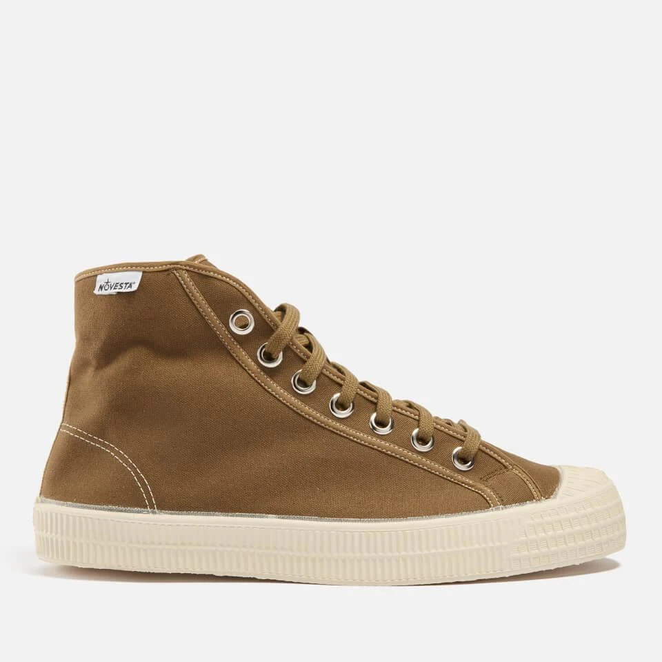 Novesta NOVESTA STAR DRIBBLE CANVAS HI-TOP TRAINERS 1