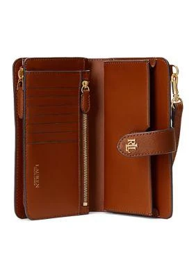 Ralph Lauren Ralph Lauren Crosshatch Leather Tech Wristlet 3