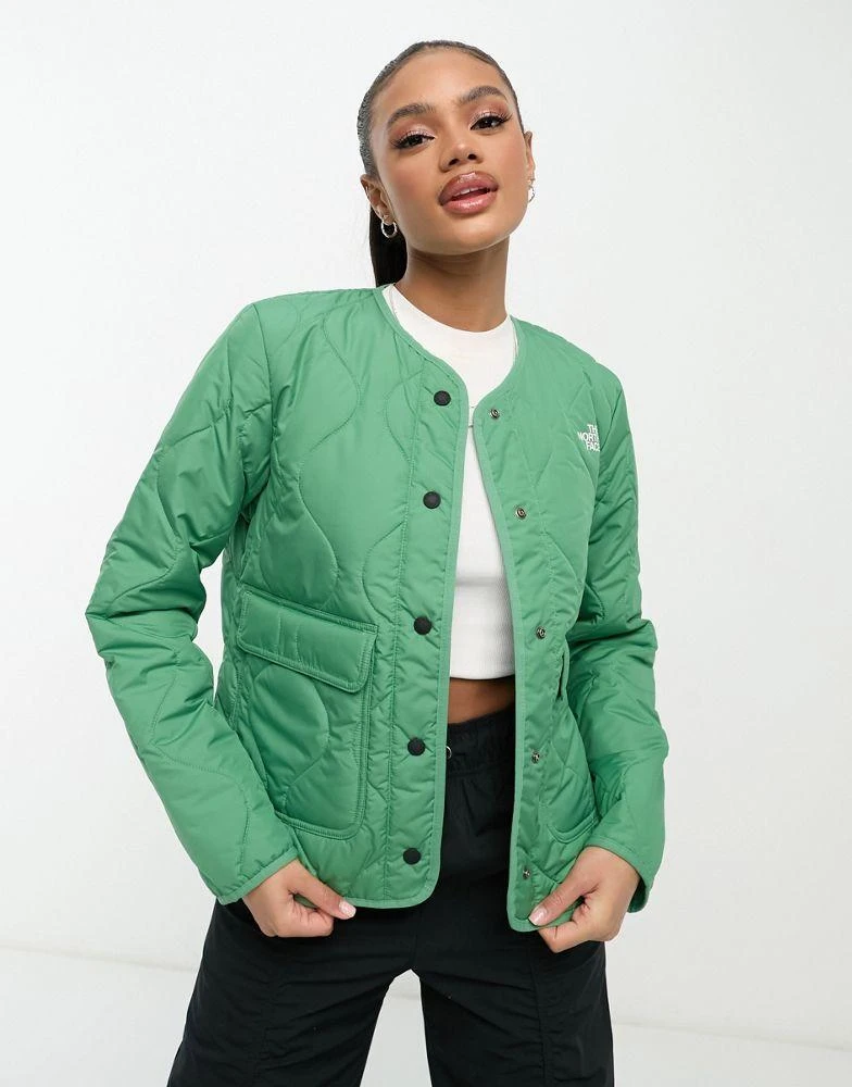 The North Face The North Face Ampato quilted liner jacket in green Exclusive at ASOS 4