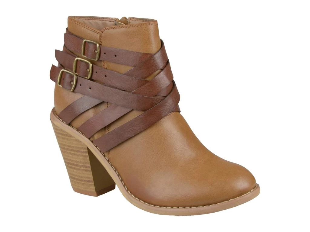 Journee Collection Strap Bootie 1