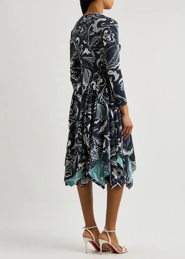 HIGH Enthusiasm floral-print stretch-jersey midi dress 3