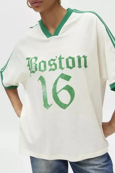 Urban Outfitters Boston Oversized V-Neck Graphic Tee 4