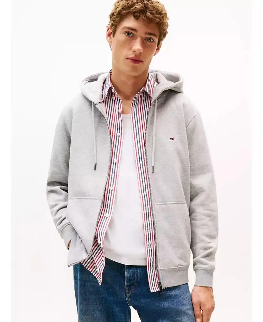 Tommy Hilfiger Men's Long Sleeve Zip-Front Flag Logo Hoodie