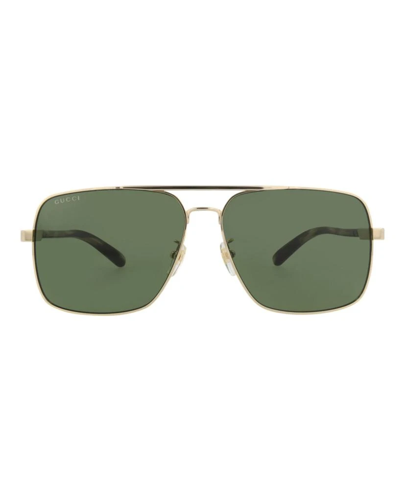 Gucci Aviator-Frame Metal Sunglasses 1