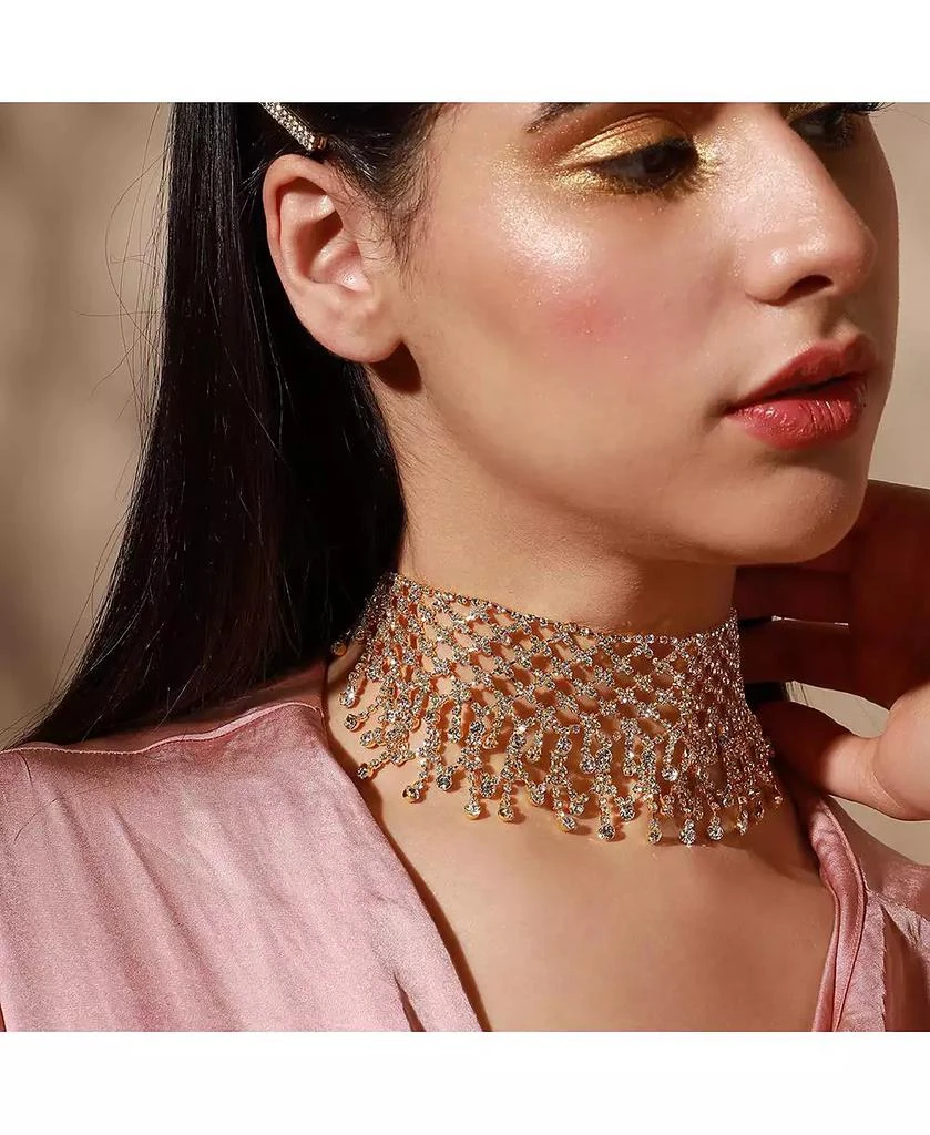 SOHI Crystal Choker Necklace 2