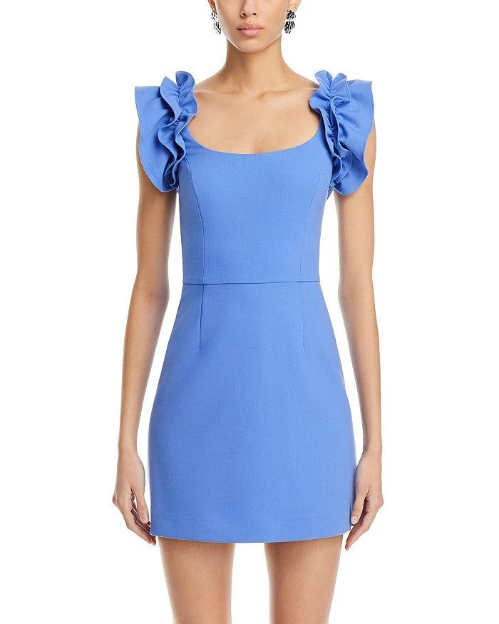 French Connection Whisper Ruffled Mini Dress 7