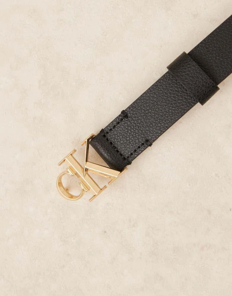 Calvin Klein Calvin Klein Jeans logo buckle belt in black 2