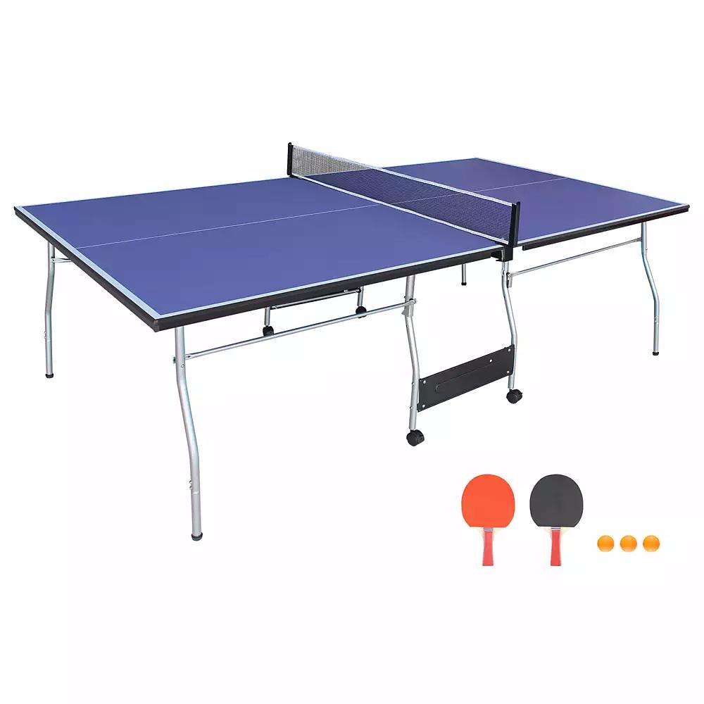 Streamdale Furniture Streamdale Foldable Midsize Table Tennis Table with Paddles, Net, Balls