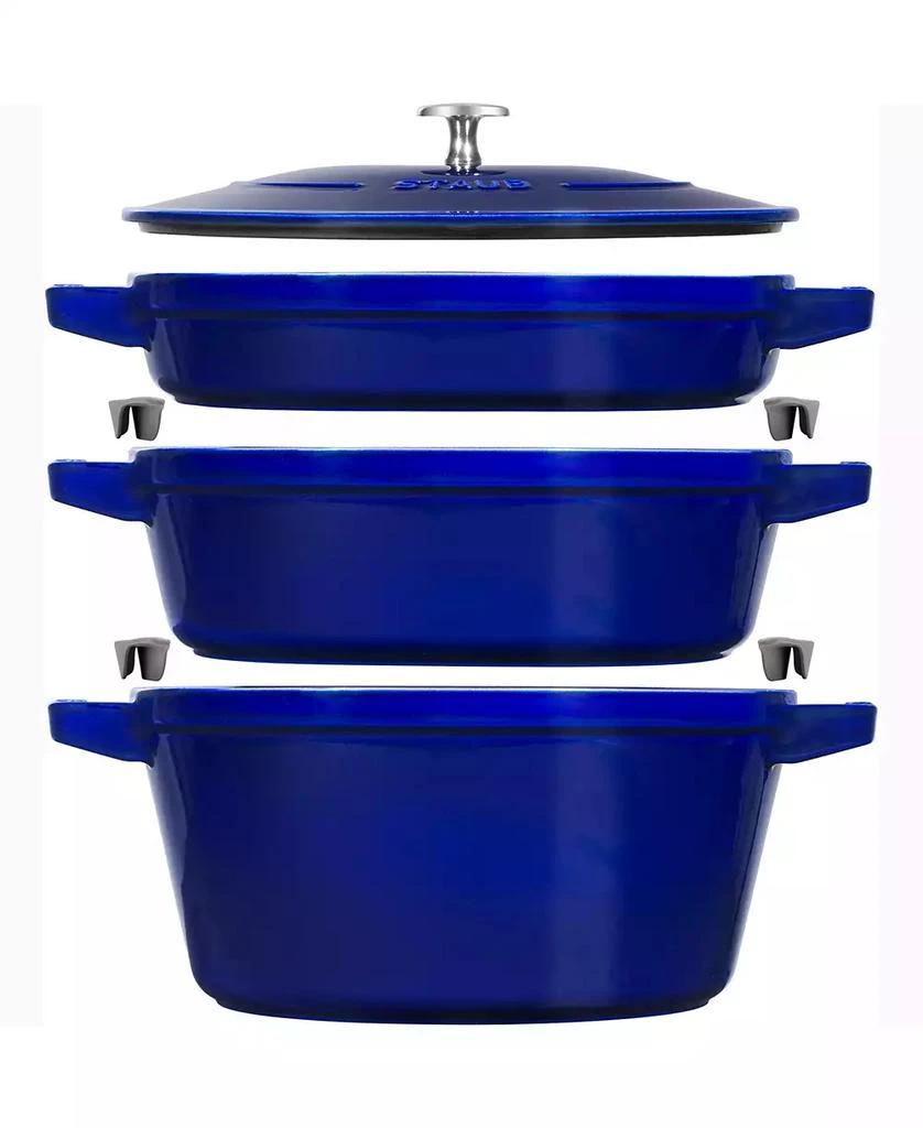 Staub Cast Iron 4 Piece Stackable Set 1