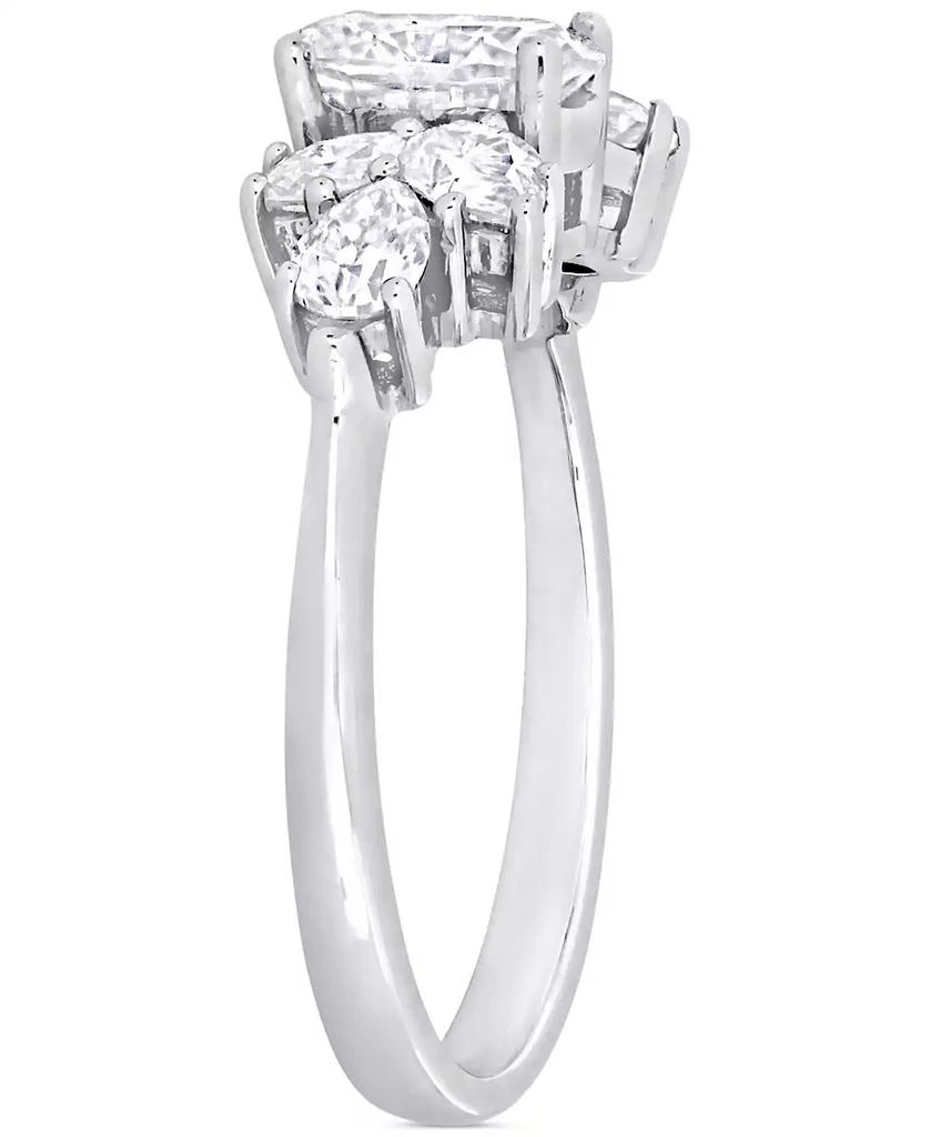 Macy's Moissanite Mixed-Cut Engagement Ring (2 ct. t.w.) in 10k White Gold 5