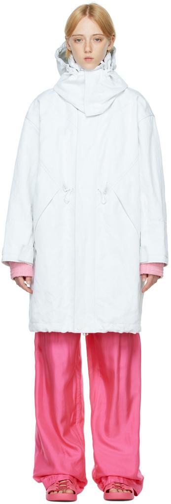Bottega Veneta IVORY WOOL BLEND COAT - Coats - BeyondStyle